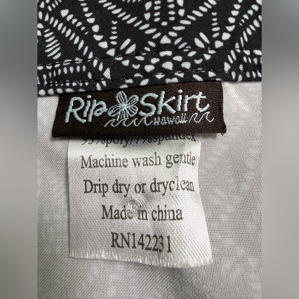 Ripskirt Hawaii Wrap Skirt Length 2 In Black Pearl Batik Size Large - Picture 7 of 11